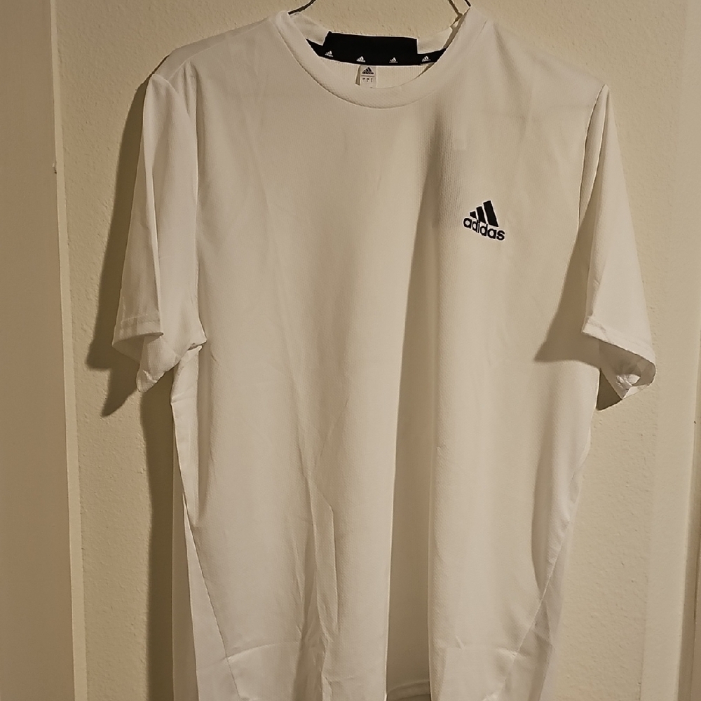 Adidas‎ White Short Sleeve Tee with Logo